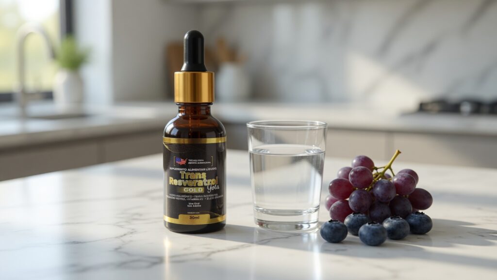 Como tomar Trans Resveratrol Gold Gota seguindo orientação do fabricante